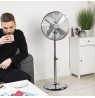 Beldray EH3263VDE chrome pedestal fan