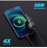 Tellur FCC10 car charger 38W, 6A (PD20W + QC3.0) black