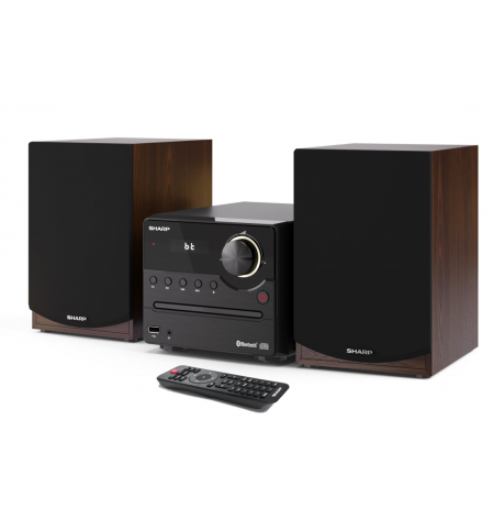 Sharp XL-B512(BR) Hi-Fi Micro System, CD/FM/USB/Bluetooth v5.0, 45W, Brown