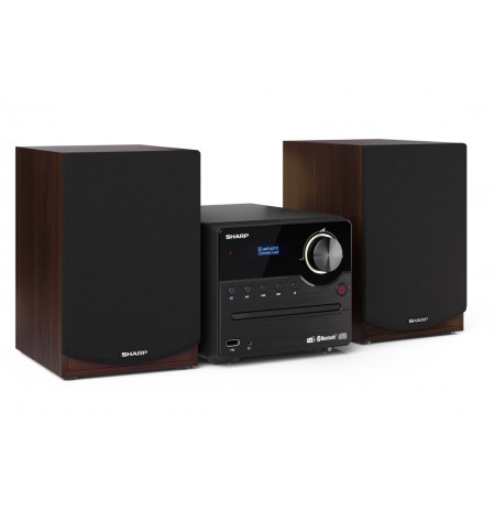 Sharp Hi-Fi Micro System XL-B517D(BR) 45 W, Wireless connection, Brown, AUX in, CD player, Bluetooth