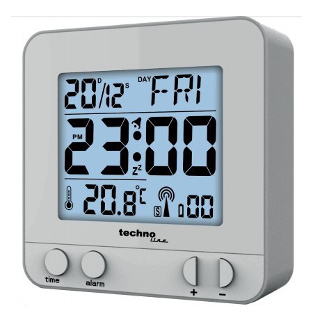 Technoline WT 235 alarm clock Digital alarm clock Silver