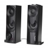 2 in 1 PC Speaker Soundbar Computer RGB LED Backlight Stereo Gaming USB 2 x 3W AUX 3.5 mm