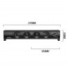 2 in 1 PC Speaker Soundbar Computer RGB LED Backlight Stereo Gaming USB 2 x 3W AUX 3.5 mm