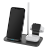 2-in-1 bevielis kroviklis DELTACO 10 W, 5 W, USB-A out 5 W, juodas / QI-1036