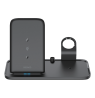 2-in-1 bevielis kroviklis DELTACO 10 W, 5 W, USB-A out 5 W, juodas / QI-1036
