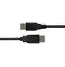 USB prailginimo kabelis DELTACO USB-A male - USB-A female, 3m, juodas / USB2-13S-K / 00140003