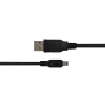 USB 2.0 mini B kabelis DELTACO tinka DSLR fotoaparatams, 1m, juodas / USB-24-K / 00140007