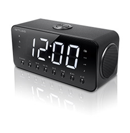 Muse Clock radio  M-192CR Black, Display : 1.8 inch white LED with dimmer