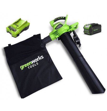 Blower/Vacuum 40V 4Ah Greenworks GD40BVK4 - 24227UB