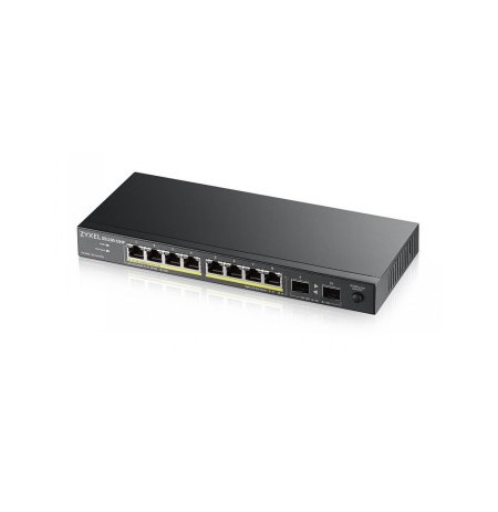 ZYXEL GS1100-10HP, UNMANAGE POE 8X GIGABIT, 2X FIBER UPLINK, 130 WATT POE V3