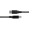 USB-B 2.0 kabelis DELTACO tinkamas spausdintuvams, 2m juodas / USB-218S-K / 00140005