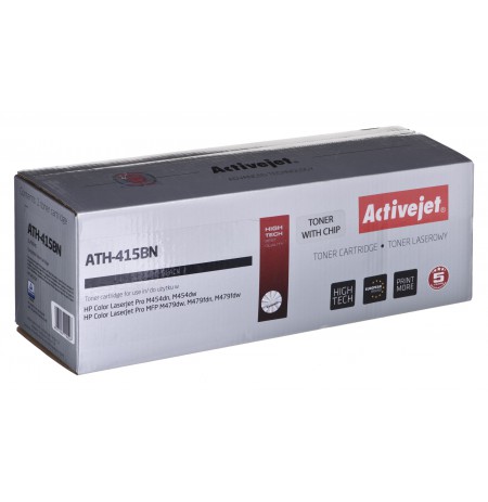 Activejet ATH-415BN printer toner for HP, replacement HP 415A W2030A, Supreme, 2400 pages, Black, With chip