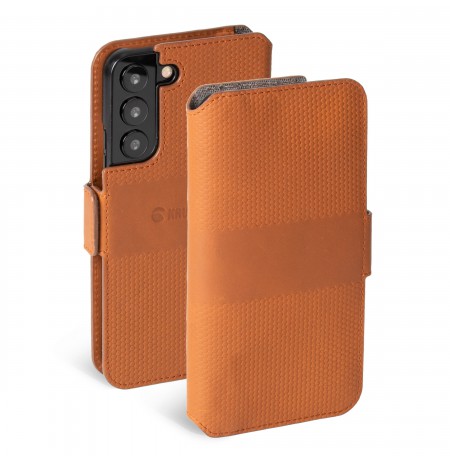 Krusell Leather PhoneWallet Samsung Galaxy S22+ cognac (62468)