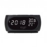 Adler | Clock with Thermometer | AD 1186 | Black