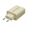 Tellur Green 38W dual port charger Type-C PD20W + USB QC3.0, cream