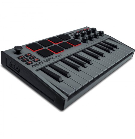 AKAI MPK Mini MK3 Control keyboard Pad controller MIDI USB Black, Grey