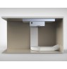 Įmontuojama indukcinė kaitlentė su gartraukiu (2 in 1) Baraldi Diamond Flexi 83x51cm 700m3/h