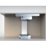 Įmontuojama indukcinė kaitlentė su gartraukiu (2 in 1) Baraldi Diamond Flexi 83x51cm 700m3/h