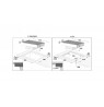 Įmontuojama indukcinė kaitlentė su gartraukiu (2 in 1) Baraldi Diamond Flexi 83x51cm 700m3/h