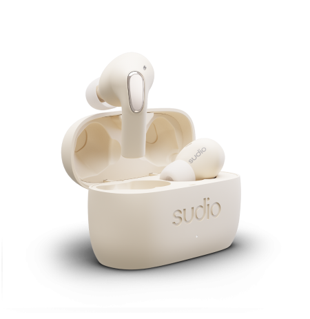 Sudio E2 Wireless Bluetooth Earbuds Sand