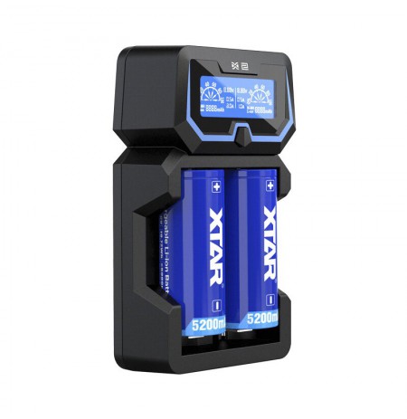 XTAR X2 battery charger to Li-ion 18650
