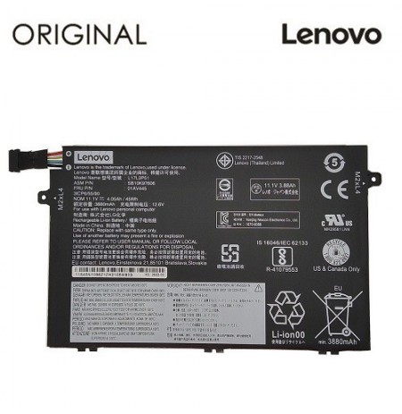 Nešiojamo kompiuterio baterija LENOVO L17L3P51, 3880mAh, Original