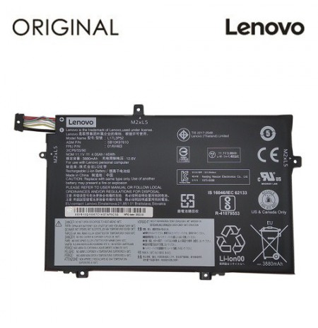 Nešiojamo kompiuterio baterija LENOVO 01AV463, 3880mAh, Original