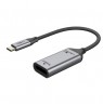Adapteris USB-C (M) - DisplayPort (F), 4K/60Hz, su paauksuotomis jungtimis