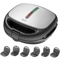 Camry | Sandwich maker 6 in 1 | CR 3057 | 1200 W | Number of plates 6 | Black/Silver