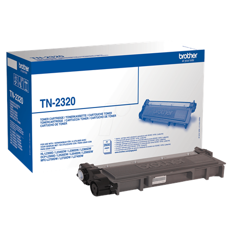 Brother TN-2320 High Yield toner cartridge, 2600 pages