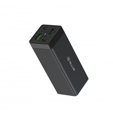 Tellur AC Charger PDHC2 65W (2xPD2xQC3.0) EU,UK,US black