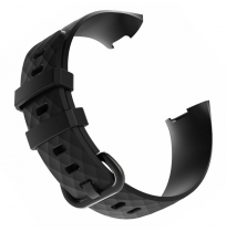 Julman laikrodžio dirželis Fitbit Charge 3/4 SL BK Silikoninis