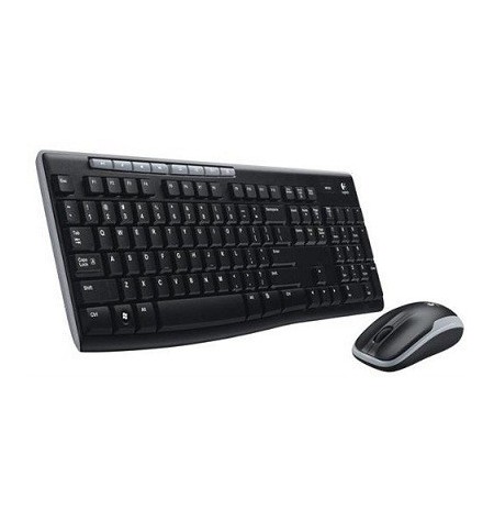 Logitech MK270 Wireless Combo USB - EER (US) (920-004508), bevielė klaviatūra su pele, juoda