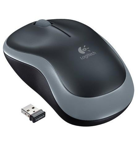 LOGITECH M185 wireless Notebook Mouse USB black grey