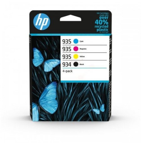 Hewlett-Packard kasečių rinkinys 934/935 (6ZC72AE), juoda, žydra, purpurinė, geltona kasetė