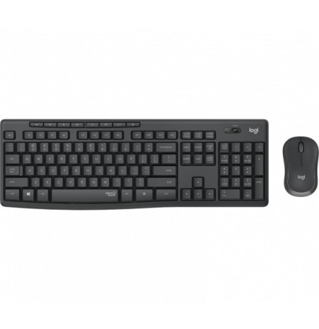 Logitech MK295 Silent Wireless Combo, bevielė klaviatūra su pele, juoda