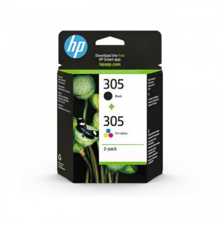 Hewlett-Packard No.305 (6ZD17AE), Juoda + Multipack
