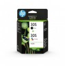 Hewlett-Packard No.305 (6ZD17AE), Juoda + Multipack