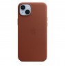 Apple iPhone 14 Plus Leather Case with MagSafe Umber