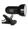 Activejet Clip-on desk lamp, black, metal, E27 thread