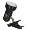 Activejet Clip-on desk lamp, black, metal, E27 thread