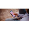 Samsung A30s Case with rope Black Transparent