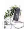 Samsung A30s Case with rope Black Transparent