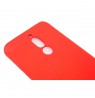 Xiaomi Redmi 8 Soft Touch Silicone Case with Strap Red