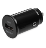 USB automobilinis įkroviklis DELTACO 1x USB-A 2,4 A, 1 m Lightning laidas, juodas / USB-CAR130
