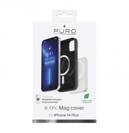 Dėklas PURO skirtas iPhone 14 Max, juodas / IPC1467ICONMAGBLK