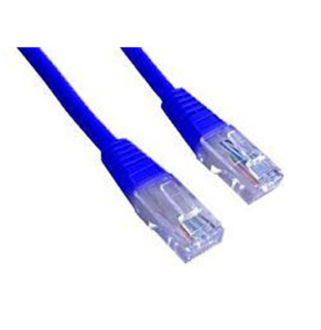 Gembird PP12-0.5M/B Blue Patch cord cat. 5E molded strain