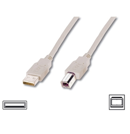Logilink USB 2.0 connection cable  USB A male, USB B male, 3 m, Black