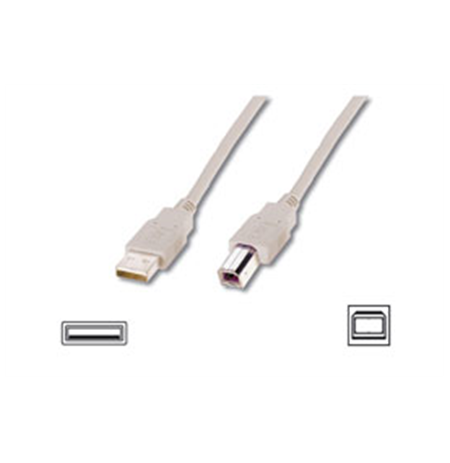 Logilink USB 2.0 connection cable USB  A male, USB B male, 5 m, Grey