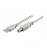 Logilink USB 2.0 connection cable USB  A male, USB B male, 5 m, Grey